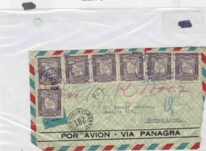 bolivia to buenos aires 1936 stamp cover Ref 9170