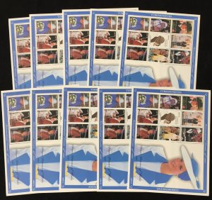TURKMENISTAN 1997 Diana Gandhi Pope John Paul Large Mini Sheet MNH x10 DAB682