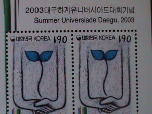 ​KOREA-2003-SC#2129a SUMMER UNIVERSIADE-DAEGU-MNH -S/S VF WE SHIP TO WORLWIDE
