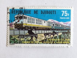 Djibouti – 1979 – Single “Train” Stamp – SC# 488 – CTO