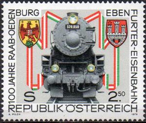 AUSTRIA 1979 Centenary of RaabOdenburg-Ebenfurt Railway
