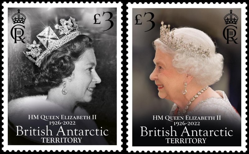 BRITISH ANTARCTIC TERRITORY BAT 2023 QUEEN ELIZABETH II MEMORIAL 1926-2022 ROYAL