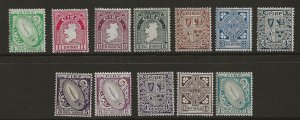 Ireland 65-76  1922-23  set 12  fine mint   hinged & NH