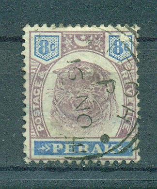 Malaya - Perak sc# 52 used cat value $.80