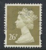 GB QE II Machin - SG Y1692   Used 26p  Gold