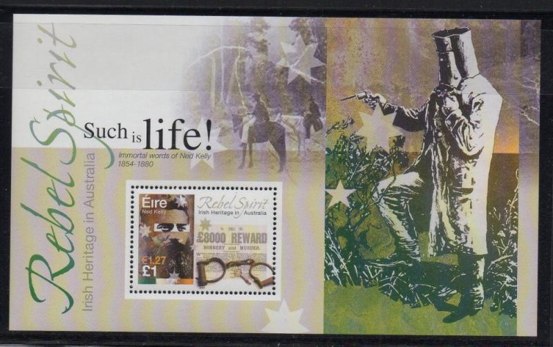 Ireland Sc  1305 2001 Australian Links stamp souvenir sheet mint NH