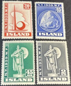 ICELAND # 213-216-MINT/HINGED---COMPLETE SET---1939(LOTA5)