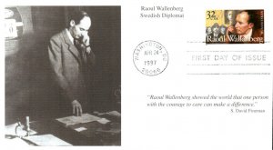 #3135 Raoul Wallenberg Mystic FDC