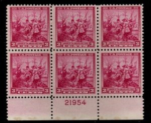 ALLYS STAMPS US Plate Block Scott #836 3c Swedes & Finns [6] MNH F/VF [STK]