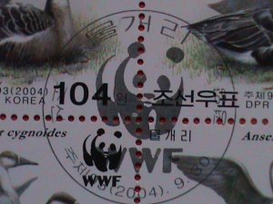 KOREA STAMP:2004-SC#4400 KOREA WORLD WILDLIFE FUND-WWF- BIRDS-MNH S/S SHEET.