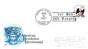 US EVENT PICTORIAL POSTMARK COVER FOR GOD AND COUNTRY FRESPEX FRESNO CAL 1977