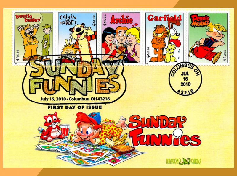 Sunday Funnies • Bennett Cachet on Dragon Cards FDC • Comics with Breakfast!