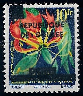 [66205] Guinea 1959 Flora Flower Blume Overprint From Set MLH