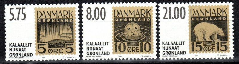 Greenland #387-9  MNH CV $13.75 (V5214)