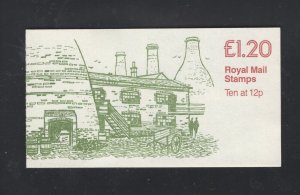 GB - #FJ3b  1980  £1.20 Bottle Kilns booklet  CV £3.25