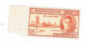 BARBADOS SCOTT#207 1946 PEACE & VICTORY - MNH W/TAB