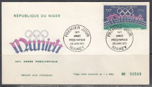 Niger Scott C149 FDC - 1972 Summer Olympic Games