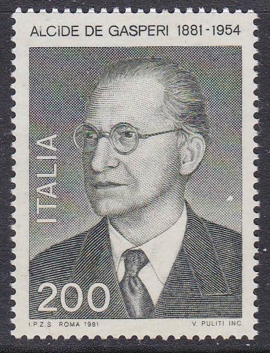 Italy #1450 F-VF Mint NH ** Alcide de Gasperi