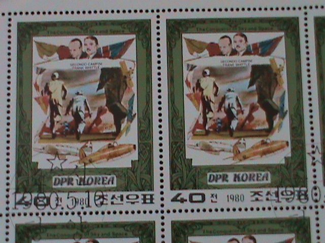 ​KOREA-1980-SC#1947- CONQUERORS OFSKY & SPACE- SECONDOCAMPINI-CTO-SHEET VF-