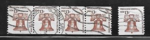 #1618 Used 5 stamps 10 Cent Lot (my4) Collection / Lot