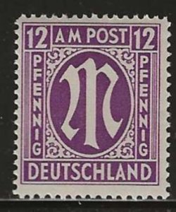 Germany #3N38B MNH Single A.M.G Issue.