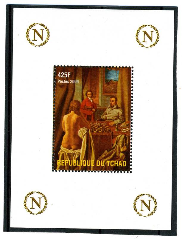 Chad 2009 CHESS NAPOLEON BONAPARTE Souvenir Sheet Perforated Mint (NH)