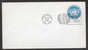 Just Fun Cover United Nations #U1 FDC Cachet (A1184)