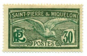 St. Pierre & Miquelon 1926 #93 MH SCV (2022)=$1.50