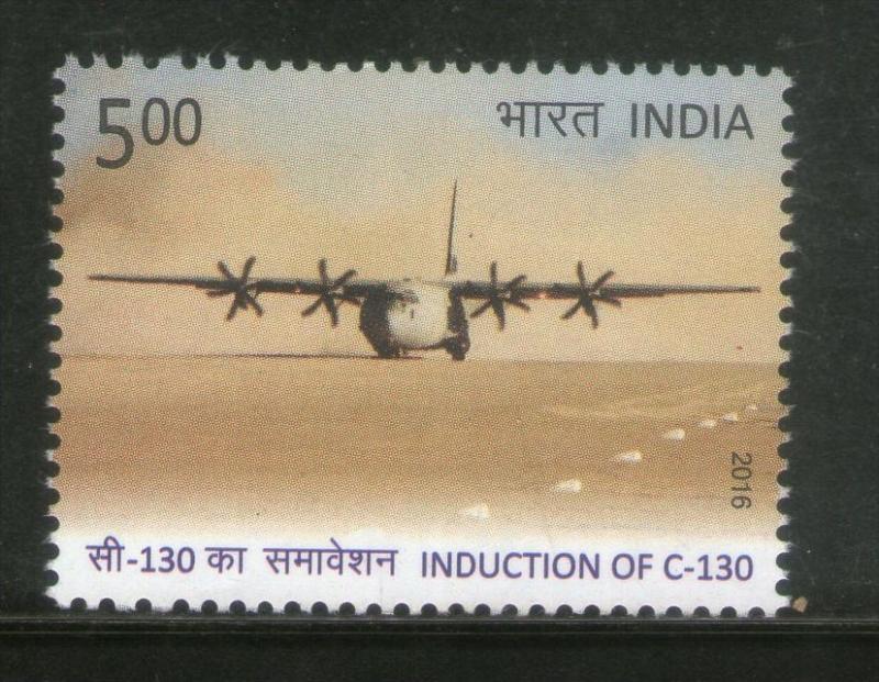 India 2016 Induction of C-130 Aviation Aircraft Indian Air Force 1v MNH