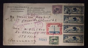 1928 USA Registered Airmail First Flight Cover FFC Graf Zeppelin LZ 127