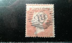 Great Britain #8 used thin short perfs e194.4039