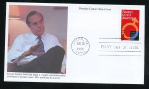 US 3315 Prostate Cancer Awareness UA Mystic cachet FDC