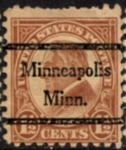 US Stamp #582x44 - Warren G. Harding Regular Issue 1923 Precancel