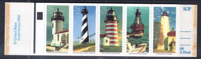 US 2474a Lighthouses Booklet MNH VF