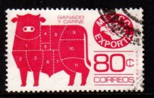Mexico - #1113  Meat Cuts (Perf 14) - Used
