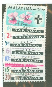 Sarawak #228-34 Mint (NH) Single (Complete Set)