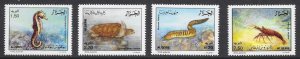 Algeria Sc#966-969 MARINE LIFE (1992) MNH