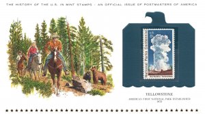 THE HISTORY OF THE U.S. IN MINT STAMPS YELLOWSTONE NATIONAL PARK