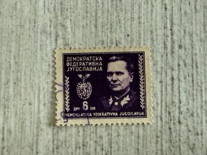 Yugoslavia #166 Used, 6d, Marshal Tito, (Josip Broz), 2024 SCV.$0.25