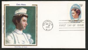 1699 FDC Clara Maass Nurse on Colorano Silk Cache U/A