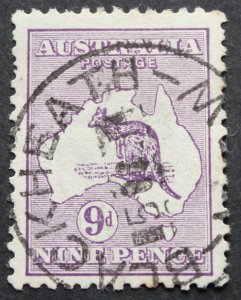 Australia 1913 Nine Pence Kangaroo with a BLACKHEATH postmark