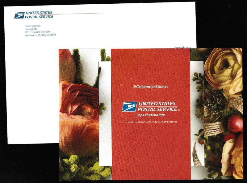 US 5199 5200 Corsage & Boutonniere First Day of Issue Ceremony Invitation 2017