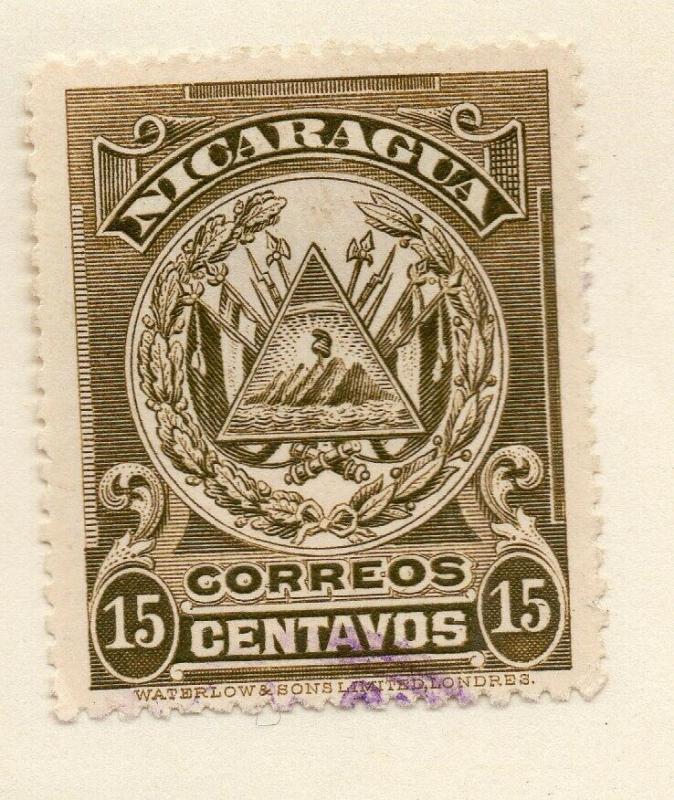 Nicaragua 1905-09 Early Issue Fine Used 15c. 323435