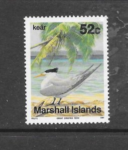 BIRDS - MARSHALL  ISLANDS #362 CRESTED TERN MNH