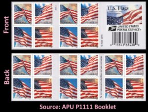 US Old Glory F booklet 20 APU P1111 MNH 2024 after June 21