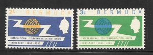 Bermuda #196-97 MH Single