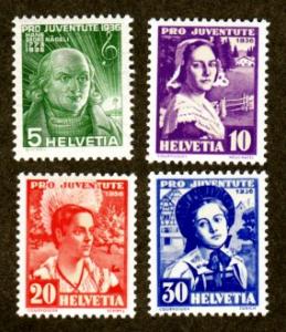 Switzerland # B81-B84 Mint!