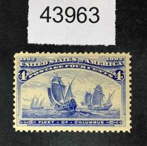US STAMPS # 233 MINT OG NH $150 LOT #43963