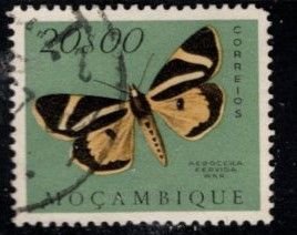Mozambique - #383 Butterflies - Used