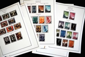 COLOR PRINTED VATICAN CITY 1929-2010 STAMP ALBUM PAGES (187 illustrated pages)